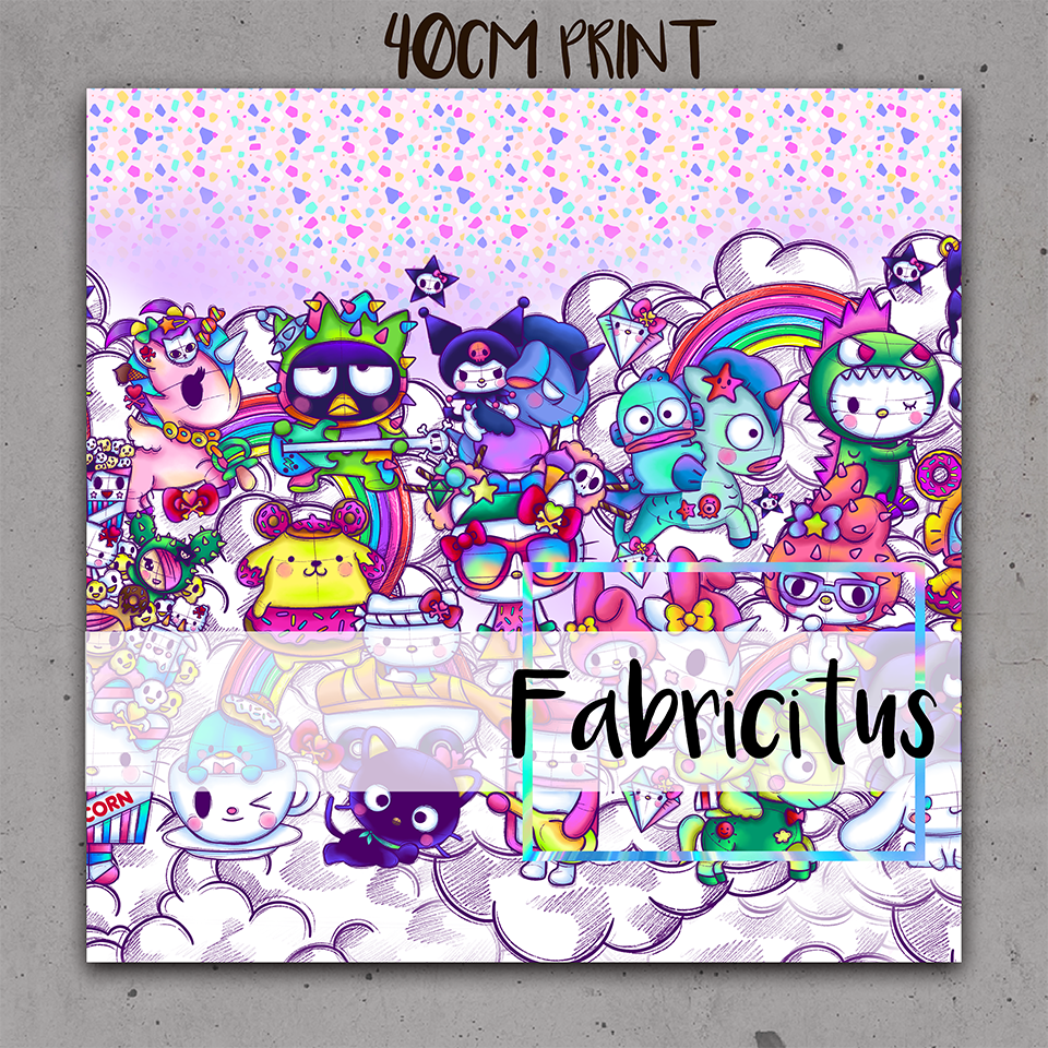 FTHTB01 - HELLO TOKI BORDER PRINT