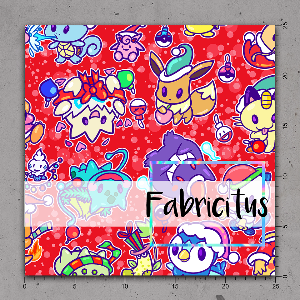 VAFPR01 - FESTIVE POKETTO TOSSED RED