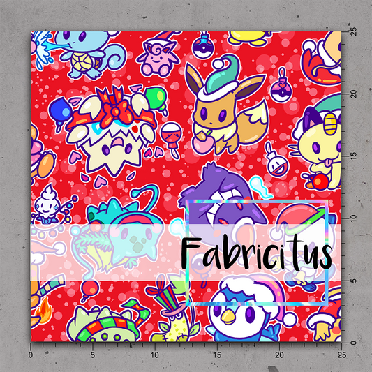 VAFPR01 - FESTIVE POKETTO TOSSED RED